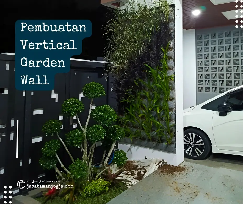 Pembuatan Vertical Garden Wall