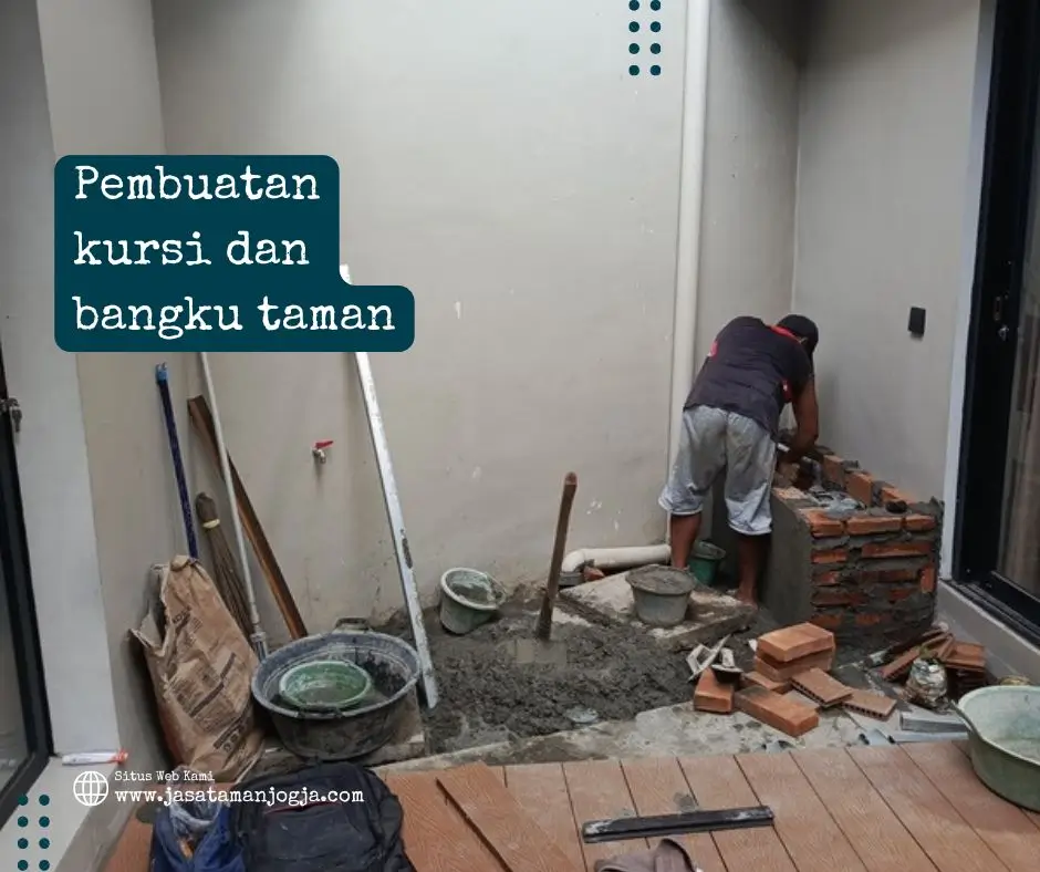 Pembuatan Kursi dan Bangku Taman